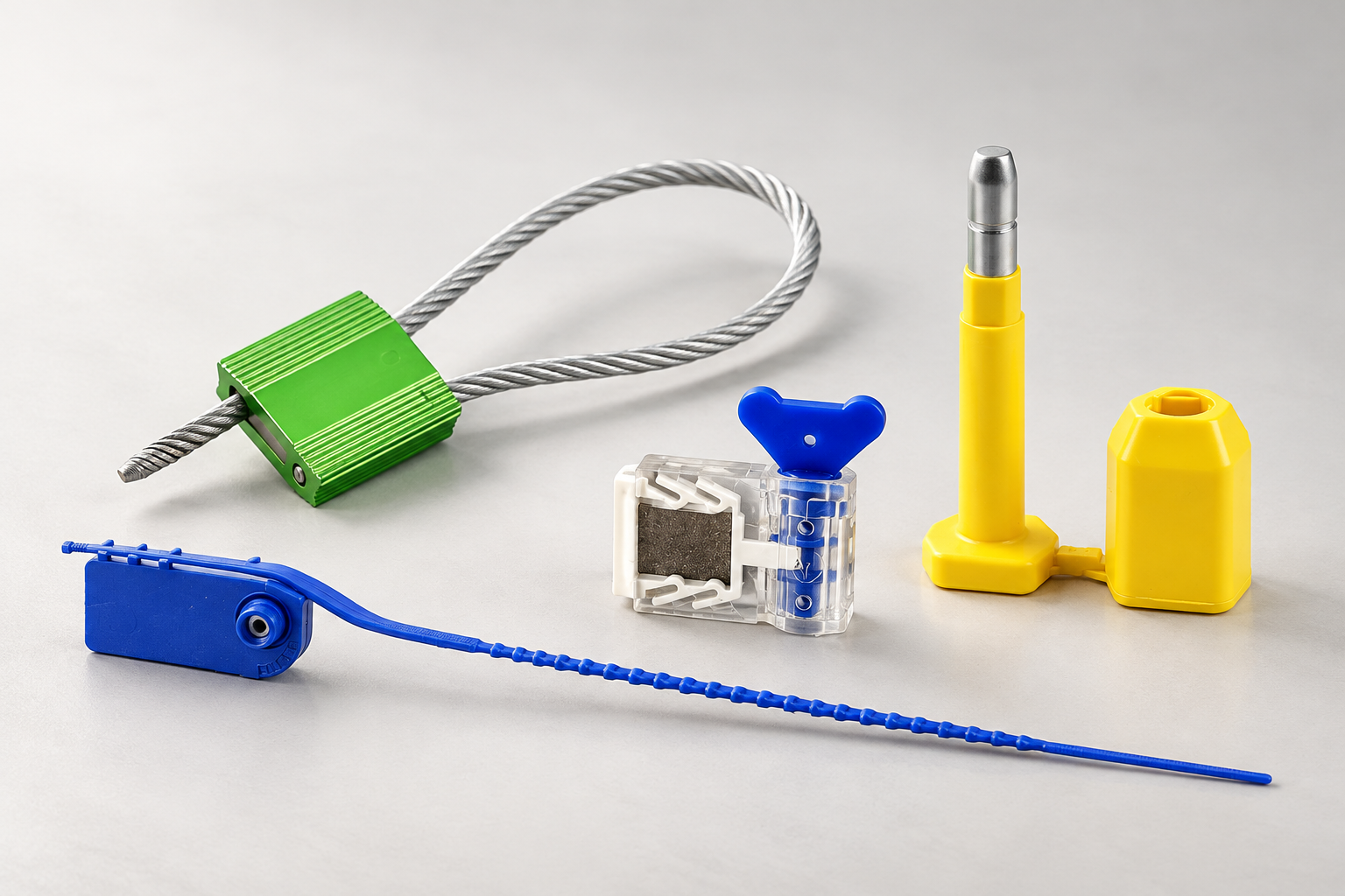 Representative MANCHAO plastic, cable, bolt and meter security seal range